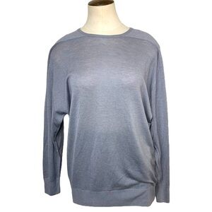 𝅺sidonie Larizzi Paris Minimalist Luxurious Gray Cashmere Silk Knit Sweater M